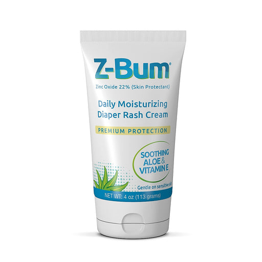 Z-Bum Z-Bum Daily Moisturizing Diaper Rash Cream Heal And Prevent Chafing, Adult Incontinence Irritation, Infection With Aloe, Vitamin E, Zinc Oxide Skin Care