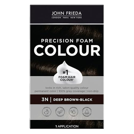 John Fridea John Frieda Precision Foam Colour – 3N Deep Brown Black (1 Kit) Hair Color
