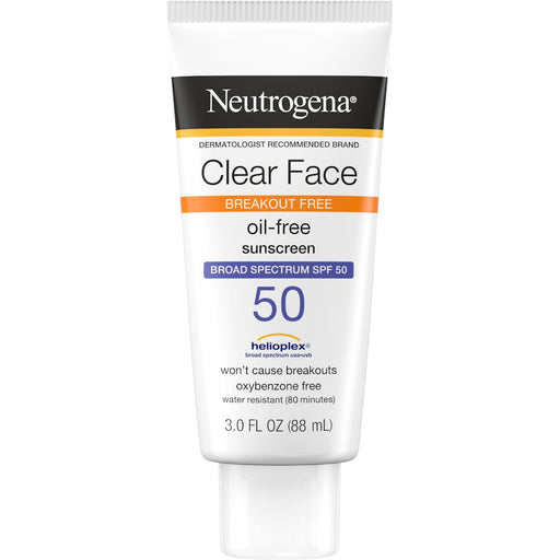 Neutrogena Neutrogena Clear Face Break-Out Free Liquid Lotion Sunscreen Broad Spectrum SPF 50 88ml Sunscreen