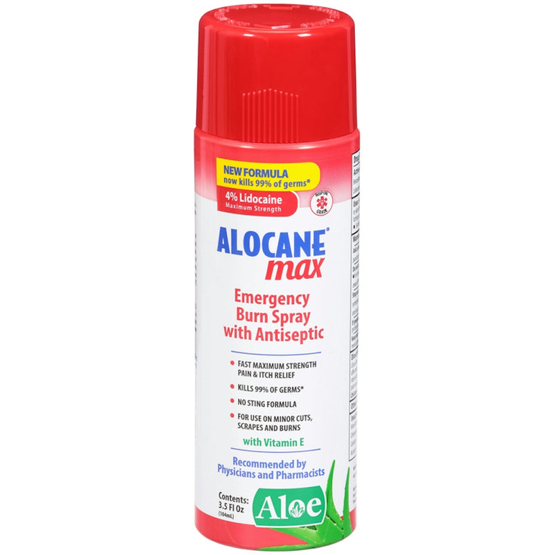 Alocane Alocane Max Emergency Burn Spray With Antiseptic  3.5 Fl  Oz First Aid
