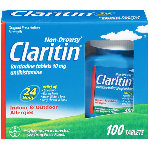 Claritin Claritin Allergy Relief 24 Hour Non-Drowsy Loratadine Tablets Medicine & Drugs