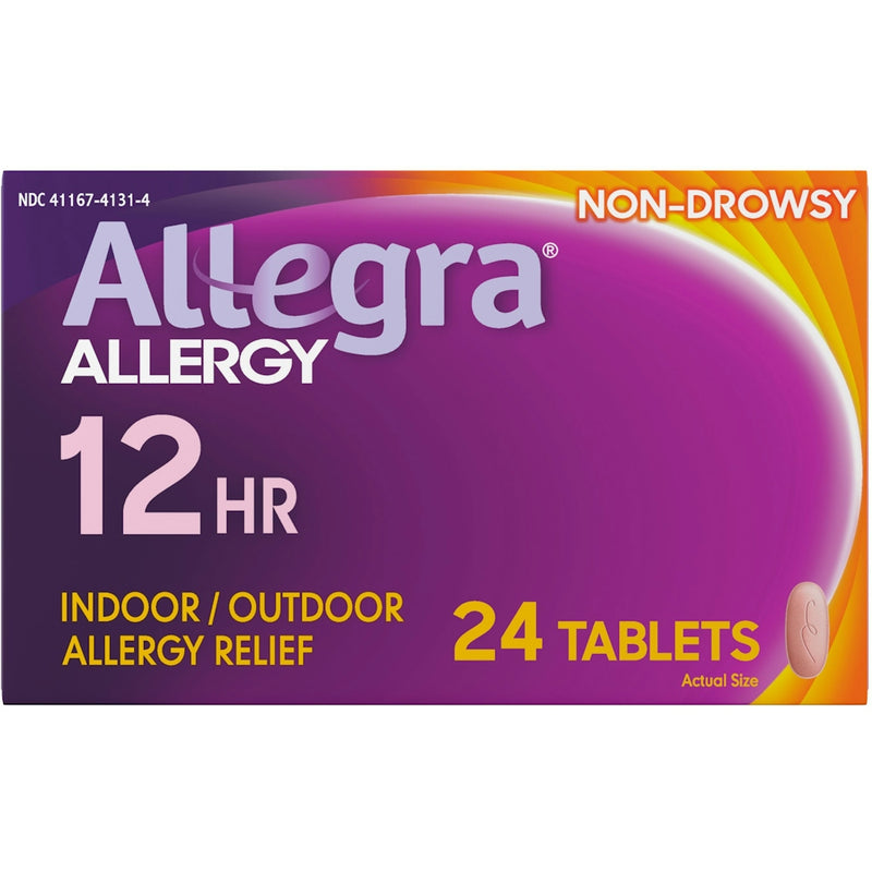 Allegra Allegra Allergy Relief, 12 Hr, Indoor/ Outdoor, 60 Mg, Tablets Health & Beauty