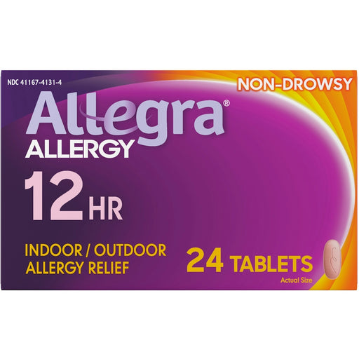 Allegra Allegra Allergy Relief, 12 Hr, Indoor/ Outdoor, 60 Mg, Tablets Health & Beauty