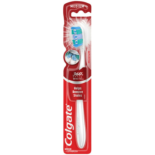 Colgate Colgate 360 Optic White Full Head Toothbrush, Medium Toothbrushes