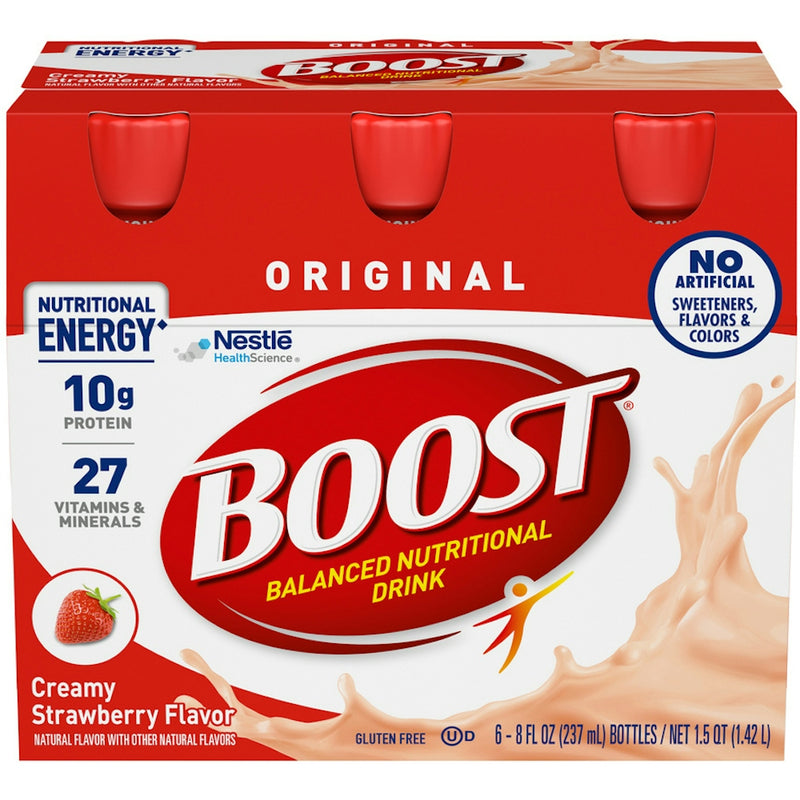 Boost Boost High Protein Nutritional Drink, Very Strawberry, 20g of Protein, 8 fl oz Bottle, 6 Count Fitness & Nutrition