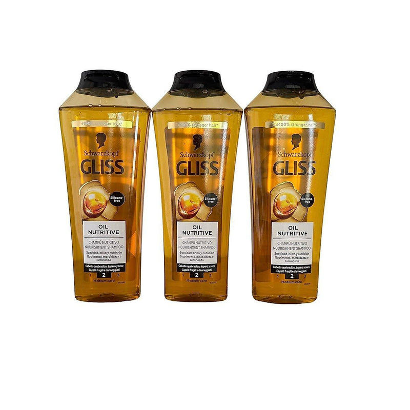 Gliss Gliss Schwarzkopf Hair Repair Oil Nutritive Shampoo, 13.6 Ounce Shampoo White Smoke