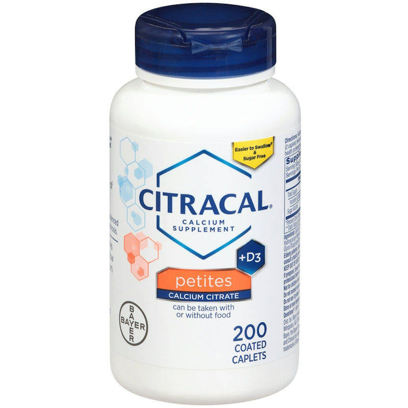 Citracal Citracal Petites Calcium Citrate Supplement with Vitamin D3, 200 Coated Caplets Vitamins & Supplements