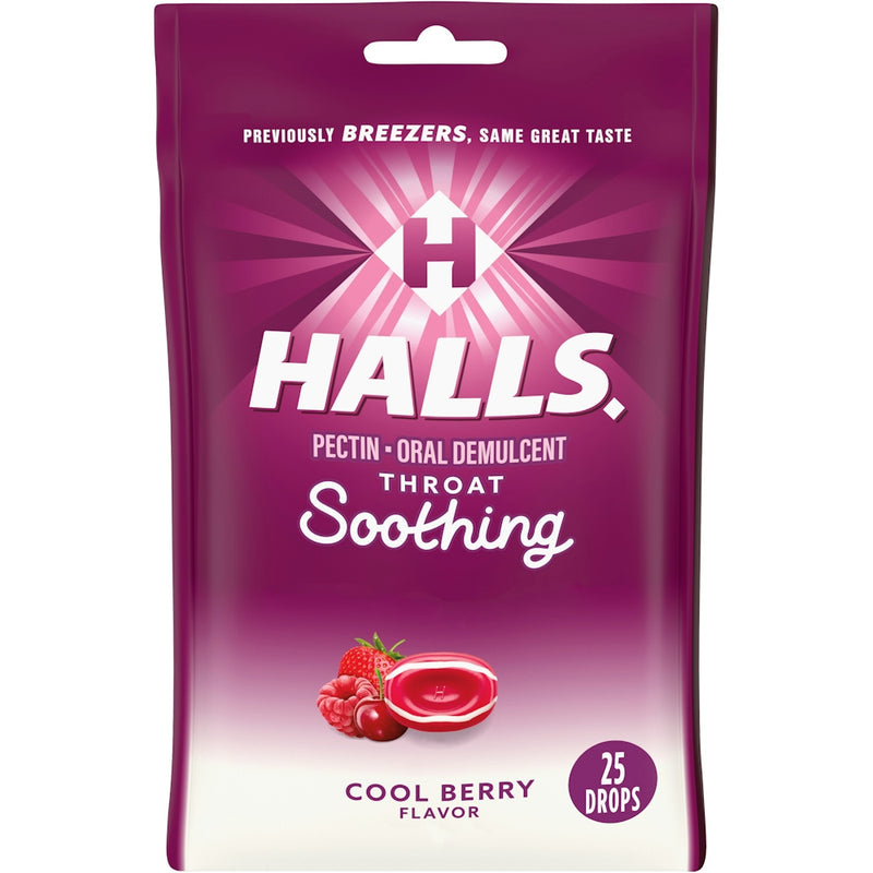 Halls Halls Drops, Cool Berry Flavor, Throat Soothing Health & Beauty
