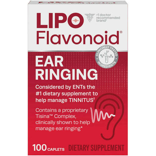 Lipo Flavonoid Lipo-Flavonoid Plus Ear Ringing Relief, Tinnitus Support Supplement - 100 Caplets Vitamins & Supplements Lavender