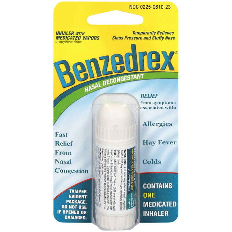 Benzedrex Benzedrex Nasal Decongestant Inhaler With Medicated Vapors Health & Beauty