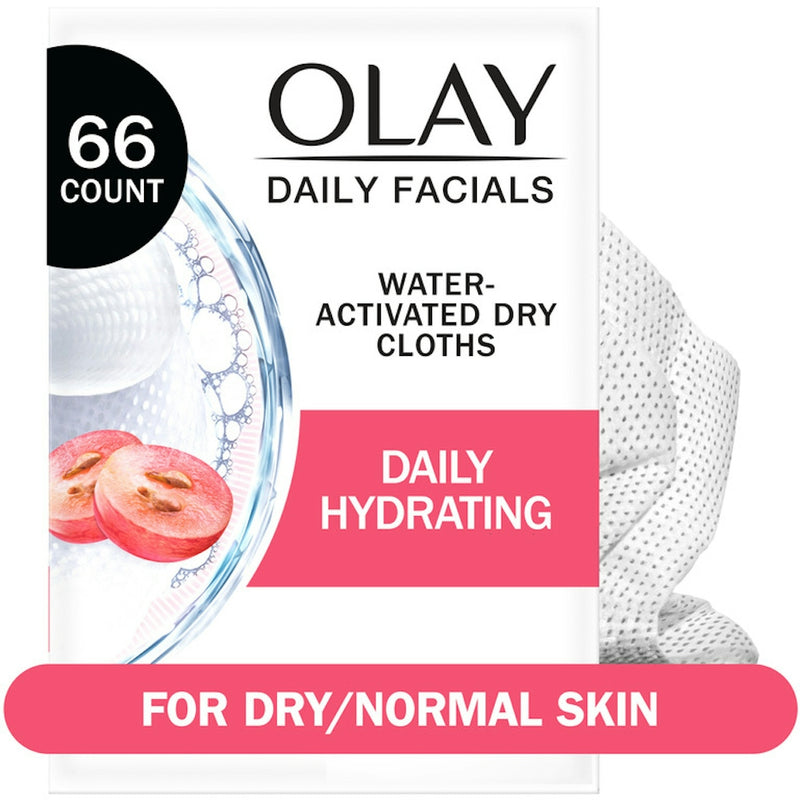 Olay Olay Daily Facials Hydrating Cleansing Cloths - 66ct Skin Care White Smoke
