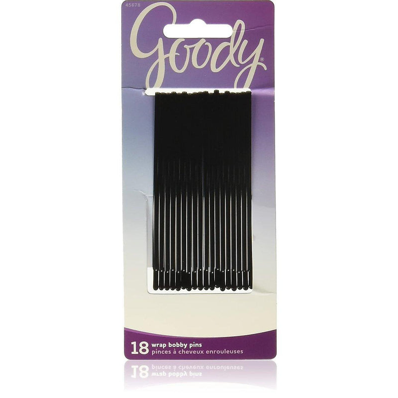 Goody Goody Mosaic Curved Bobby Pins, Black, X-Large Bowling Pins Black
