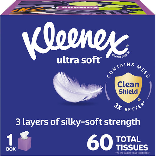 Kleenex Kleenex Ultra Soft Facial Tissues Cube Box 3 Ply Facial Tissues Dark Slate Blue