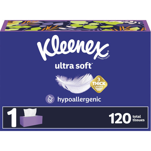 Kleenex Kleenex Ultra Soft Facial Tissues Flat Box 3 Ply Facial Tissues