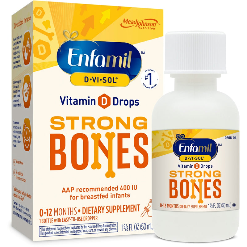 Enfamil Enfamil D-Vi-Sol Vitamin D Supplement Drops For Infants 50 Ml Dropper Bottle Vitamins & Supplements