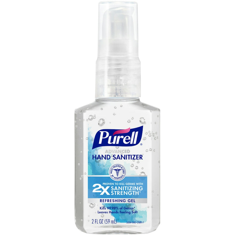 Purell Purell Advanced Hand Sanitizer Refreshing Gel, 2 Oz Travel-Sized Pump Bottle, Clean Scent Health & Beauty