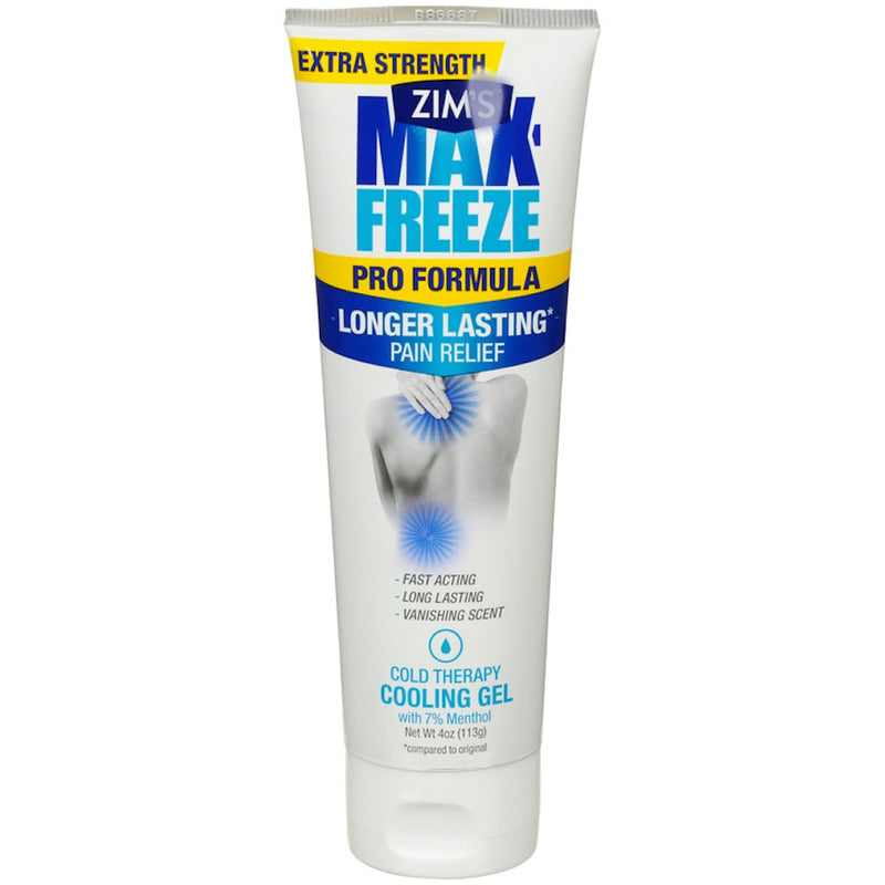Zim's Zim's Max Freeze Extra Strength Pro Formula Pain Relief 4 Oz Medicine & Drugs