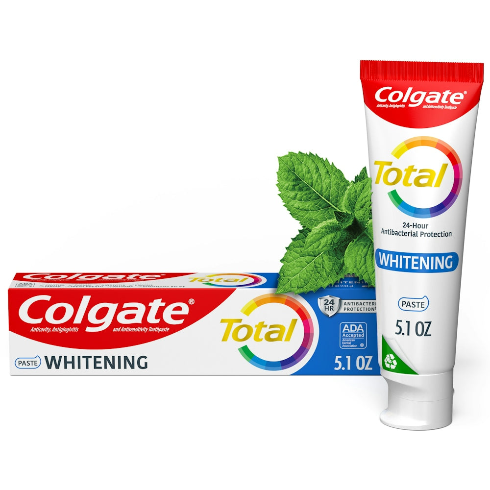 Colgate Total® Whitening Toothpaste – 24HR Bacterial Shield — Pasteur ...