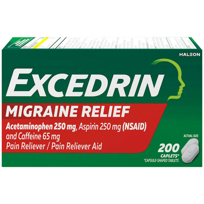 Excedrin Excedrin Migraine Pain Relief 250 Mg Caplets Health & Beauty
