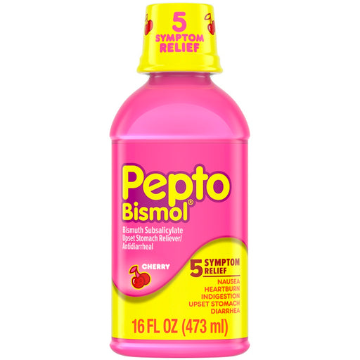 Pepto-Bismol Pepto-Bismol Cherry Liquid Upset Stomach & Diarrhea Relief Health & Beauty