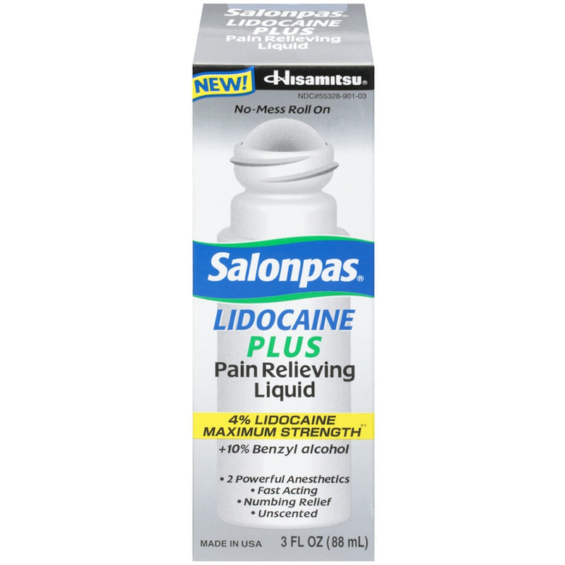 Salonpas Salonpas Lidocaine Plus Pain Relieving Liquid Roll-on - 3 Fl Oz Health & Beauty