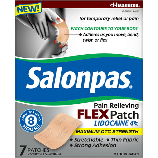 Salonpas Salonpas Lidocaine 4% Pain Relieving Flex Patch - 7ct Health & Beauty