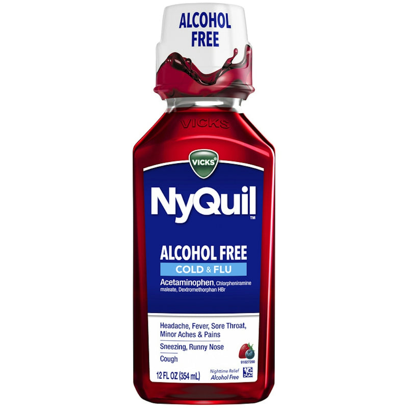 Vicks Vicks® NyQuil™ Nighttime Cough, Cold &amp; Flu Relief – Berry or Original (12 Fl Oz) Health & Beauty
