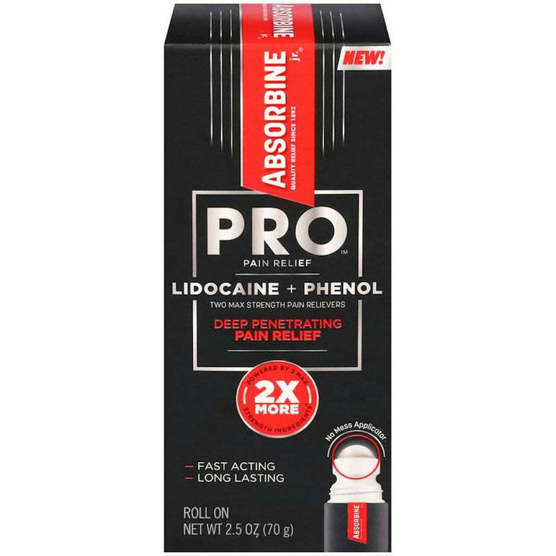 Absorbine Absorbine Jr. Pro Pain Relief Roll On Lidocaine + Phenol Medicine & Drugs