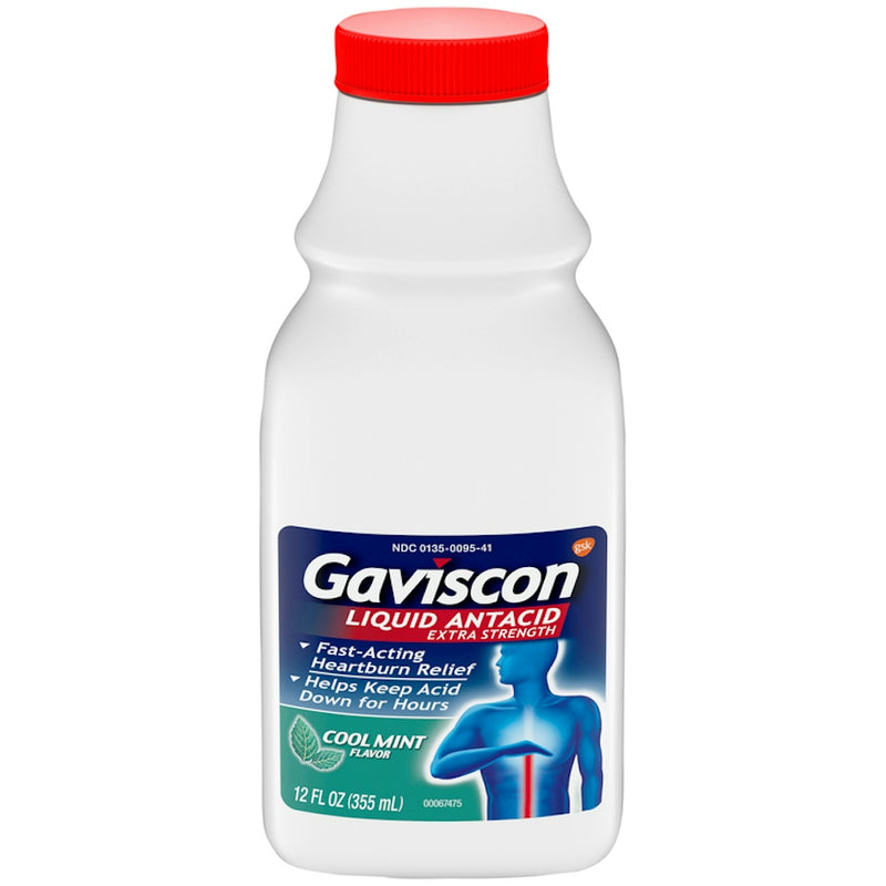 Gaviscon Gaviscon Antacid Extra Strength  Liquid Cool Mint 12 Oz Health & Beauty