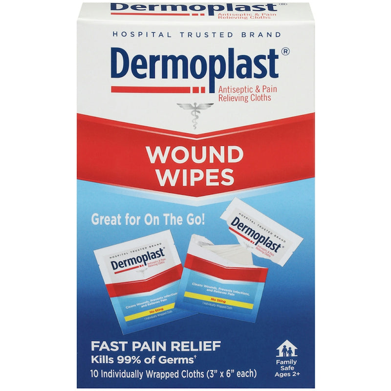Dermoplast Dermoplast  Wound Wipes 10Ea First Aid