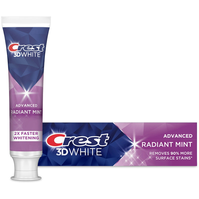 Crest Crest 3D White Radiant Mint Teeth Whitening Toothpaste, Travel Size, 0.85 oz Toothpaste