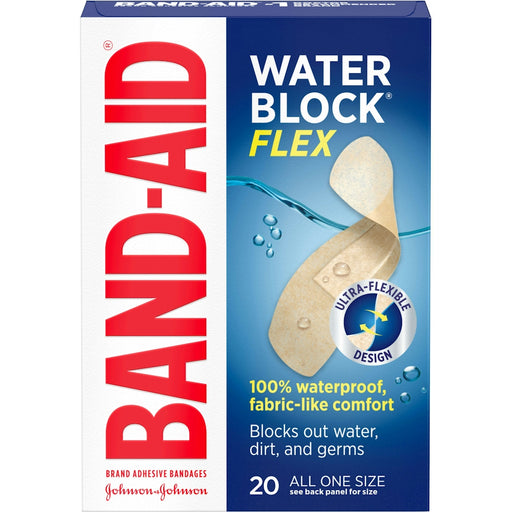 Band-Aid Brand Band-Aid Brand Water Block Flex All One Size Adhesive Bandages Medical Tape & Bandages White Smoke