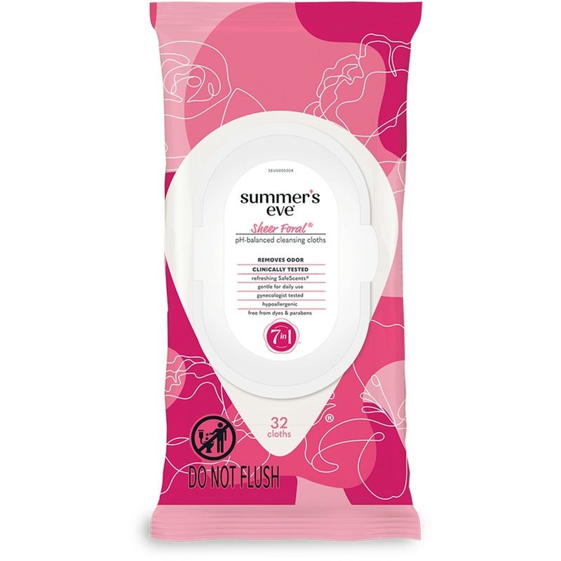 Summer's Eve Summer's Eve Feminine Cleansing Cloths For Sensitive Skin Sheer Floral Health & Beauty
