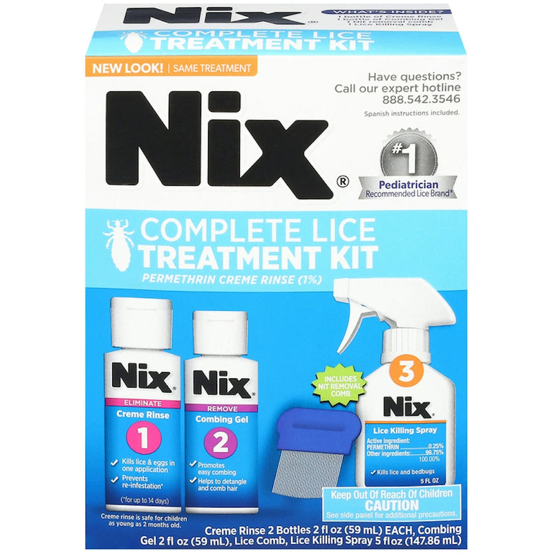 Nix Nix Complete Lice Treatment Kit, 1 Kit Respiratory Care White Smoke