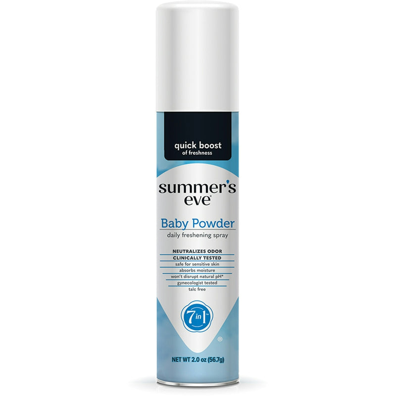 Summer's Eve Summer's Eve Feminine Deodorant Spray, Baby Powder, 2 Oz Health & Beauty