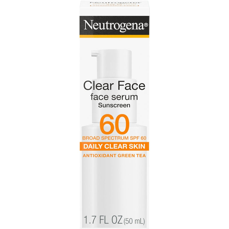Neutrogena Neutrogena Clear Face Serum Sunscreen With Green Tea SPF 60+ 50ml Sunscreen Lavender