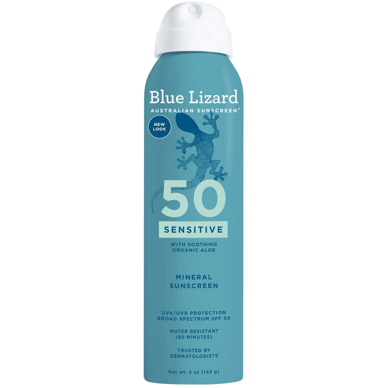 Blue Lizard Blue Lizard Mineral Sunscreen Sensitive SPF 50+ Spray, 5 Ounce Sunscreen