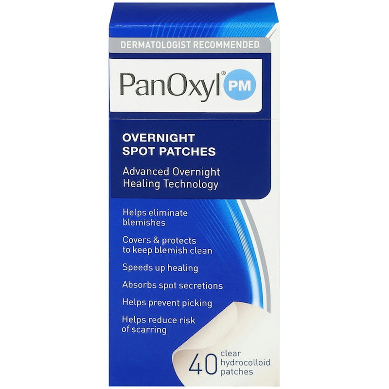 PanOxyl PanOxyl PM Overnight Spot Patches Clear Acne Patches 40 Count Skin Care Dark Slate Blue