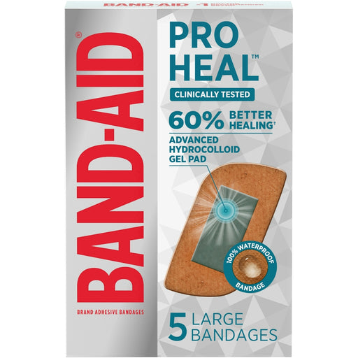 Band-Aid Band-Aid Brand Pro Heal Adhesive Bandages – Large (5 Count) Medical Tape & Bandages