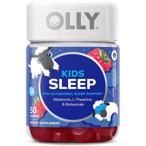 Olly Olly Kids Sleep Raspberry Flavor Gummy Supplement Melatonin .5mg Health & Beauty