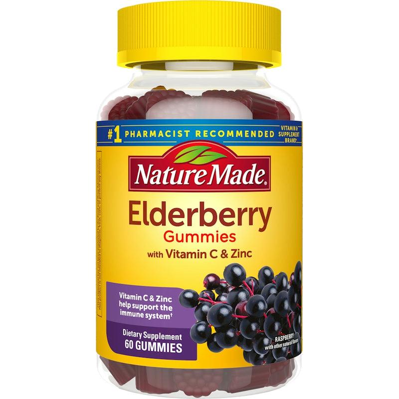 Nature Made Nature Made Elderberry Gummies With Vitamin C & Zinc - Raspberry Health & Beauty