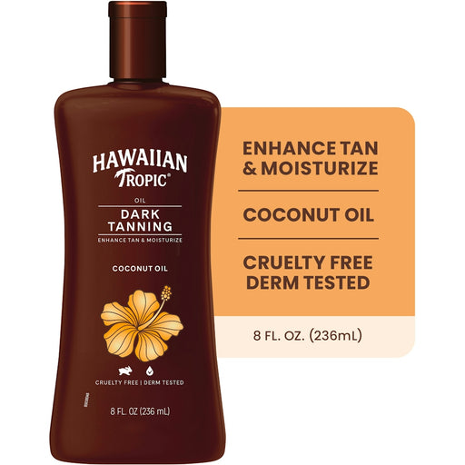 Hawaiian Tropic Hawaiian Tropic Dark Tanning Oil, Original, 8 Fl Oz (236 Ml) Health & Beauty