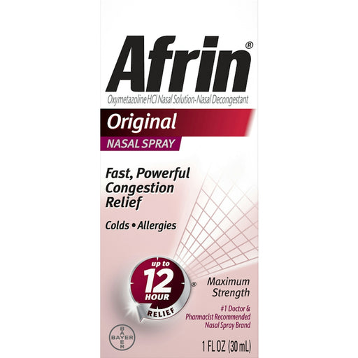 Afrin Afrin Original Maximum Strength Nasal Spray 1 Fl Oz Health & Beauty