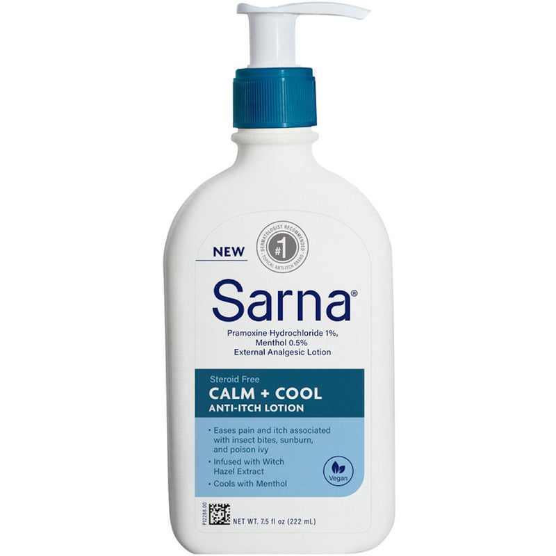 Sarna Sarna Lotion, Anti Itch, Calm + Cool, Steroid Free 7.5 Fl Oz Lotion & Moisturizer