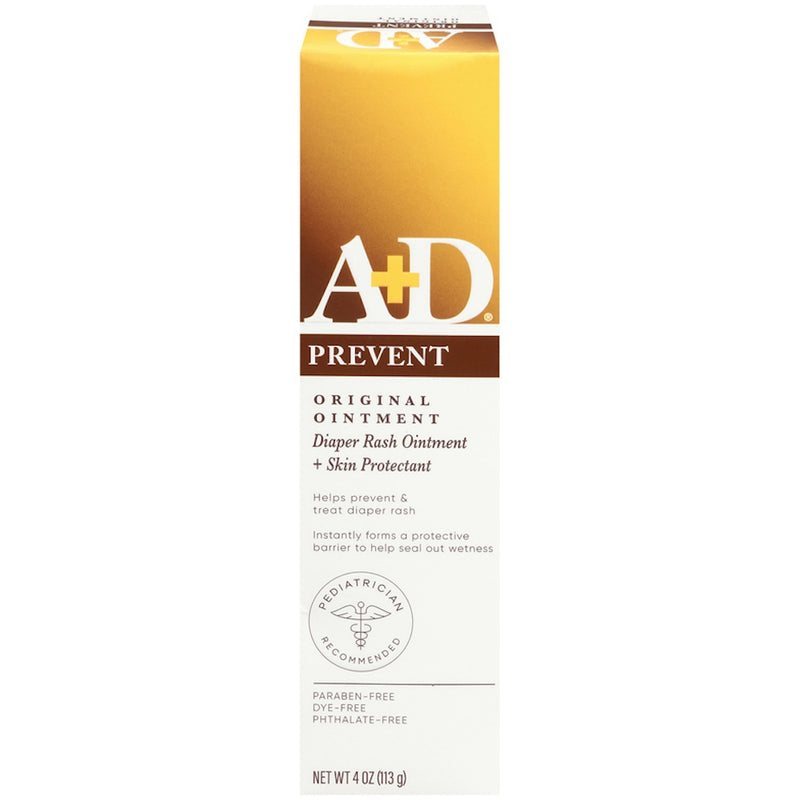 A+D A+D Prevent Diaper Rash + Skin Protectant Original Ointment, 4 Oz Diaper Rash Treatments