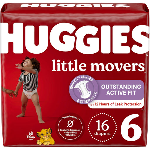 Huggies Huggies Little Movers Diapers, Disney Baby, 6 (Over 35 Lb) Diapers