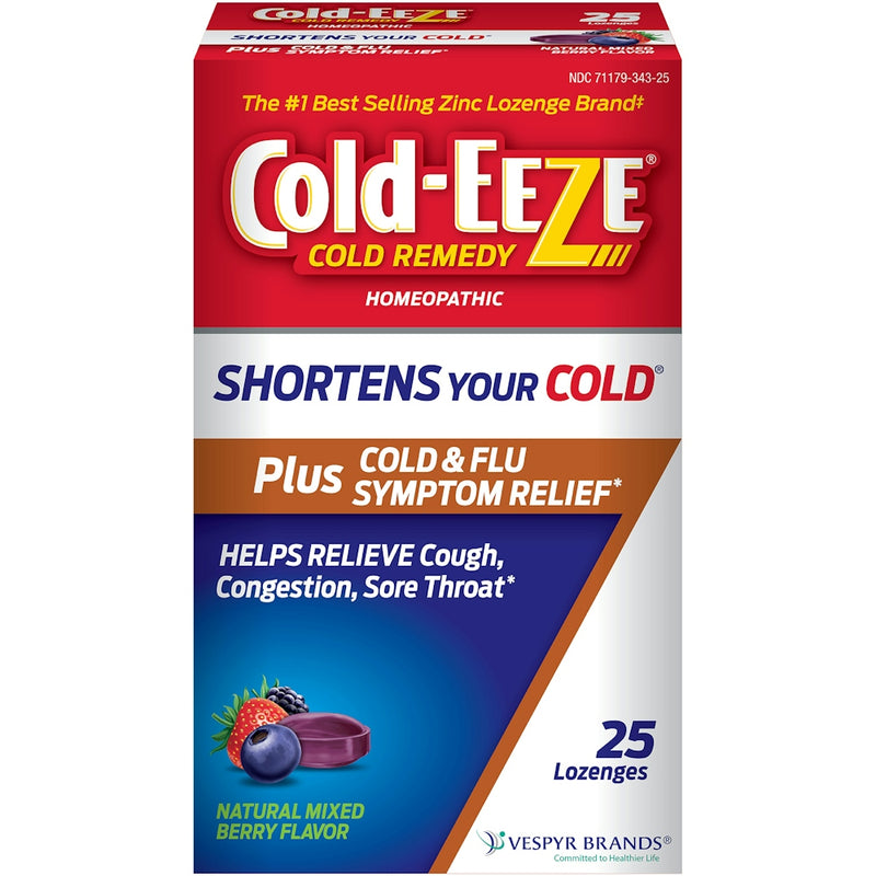 Cold-Eeze Cold-EEZE Remedy, Homeopathic, Natural Mixed Berry Flavor, Lozenges Medicine & Drugs White Smoke