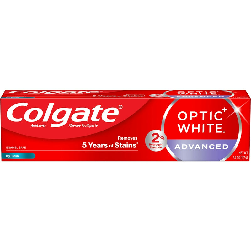 Colgate Colgate Optic White Advanced Anticavity Fluoride Icy Fresh Toothpaste 4.5 Oz Toothpaste