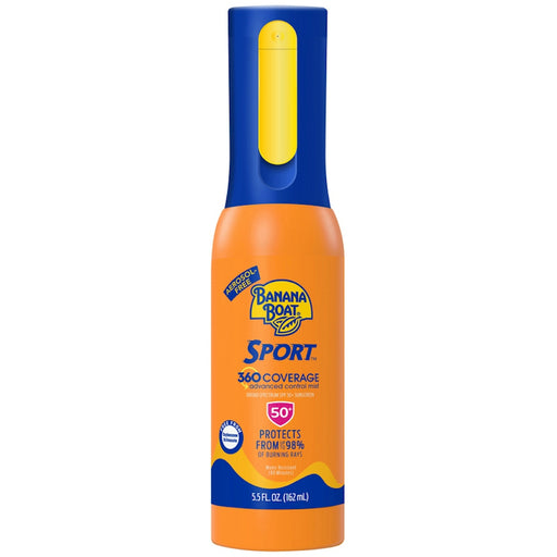 Banana Boat Banana Boat Sport 360 Coverage Advanced Control Mist Sunscreen Sprayer - SPF 50 - 5.5 Fl Oz Sunscreen