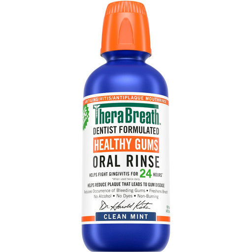 TheraBreath TheraBreath Oral Rinse, Healthy Gums, Clean Mint 16 Fl Oz Mouthwash